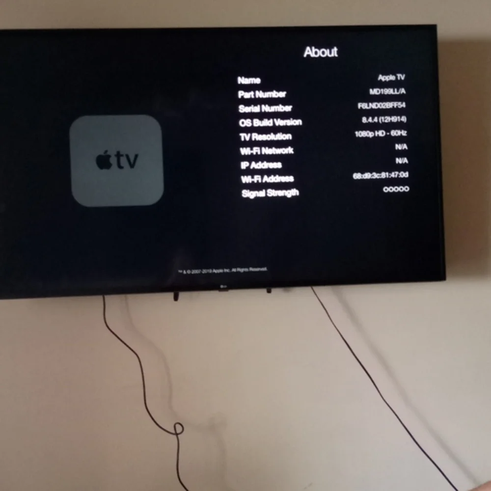 Apple TV with 2remotes&HDMI cord